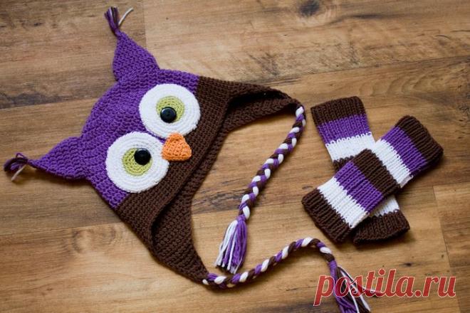 ДЕТСКАЯ ШАПОЧКА-СОВА