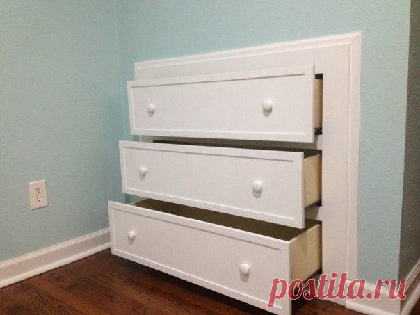 Встроенный комод. Идея.