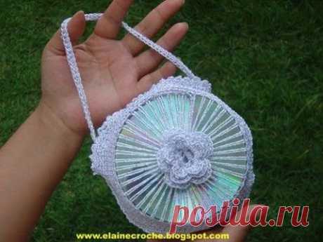 CROCHE - BOLSA DE CD OU DVD - 1ª PARTE - YouTube