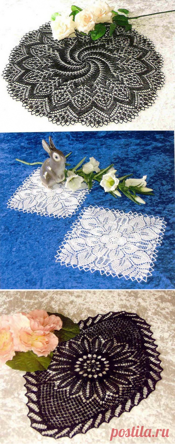 Салфетки спицами