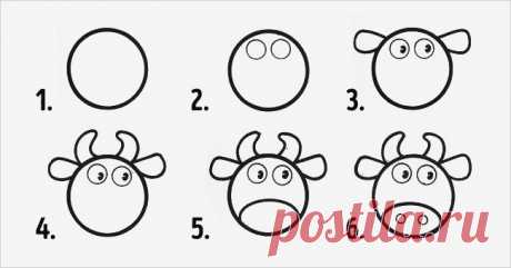 10 рисунков из кружков, которые легко нарисовать с детьми