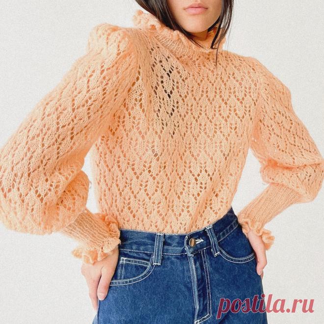 Женственные ажурные модели из невесомой мохеровой ниточки: 3 изделия и 3 новые схемы | Вяжем вместе! | Дзен