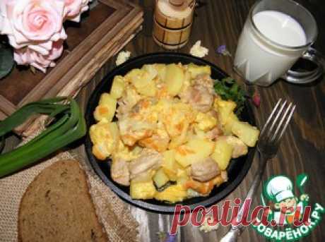 Мясо с картофелем на молоке в духовке - приготовьте, не разочаруетесь!