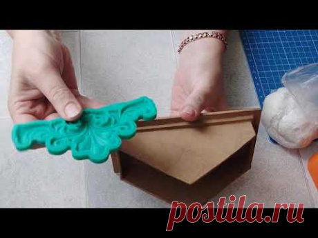 Как сделать антикварную салфетницу под дерево своими руками. DIY/рукоделие