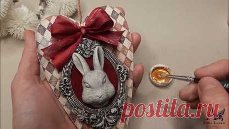 ВИНТАЖНАЯ ПОДВЕСКА НА ЕЛКУ / CHRISTMAS DECOR DIY | Винтажные поделки, Рождественские украшения своими руками, Винтаж игрушки