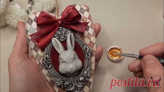 ВИНТАЖНАЯ ПОДВЕСКА НА ЕЛКУ / CHRISTMAS DECOR DIY | Винтажные поделки, Рождественские украшения своими руками, Винтаж игрушки