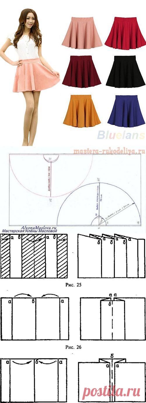 Подскажите как сшить такую юбку(см)?