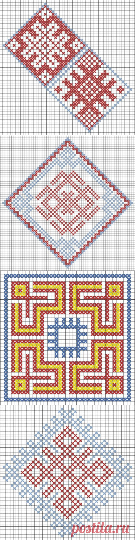 Подборка схем для вышивки оберегов — Славянская культура