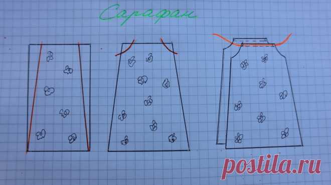 Как сшить чудесный сарафан из красивой ткани всего за полчаса | Рекомендательная система Пульс Mail.ru
