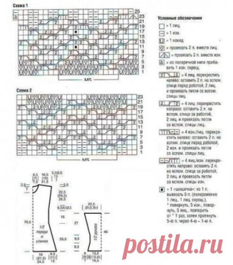 Узорчатое платье — Мир вязания и рукоделия
