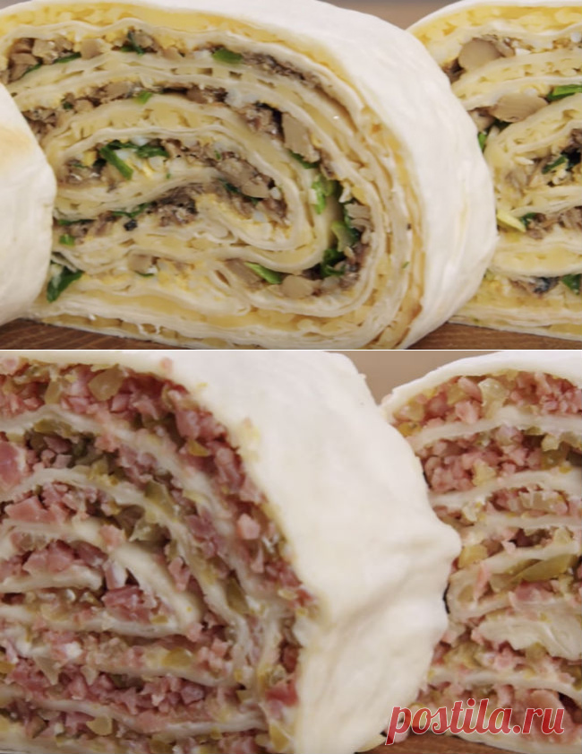 3 закуски из одного лаваша: съедают до крошки