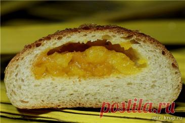 Заварные рисовые булочки с курагой