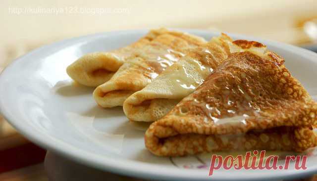 395. Заварные блины на молоке