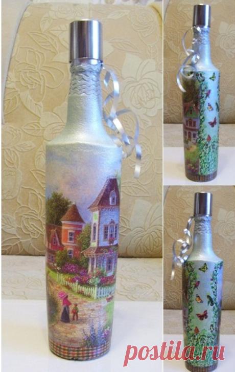 Бутылка "Домик в деревне".