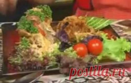 Мясной ирокез с луковыми локонами (рецепты: Званый ужин) - рецепты с фото