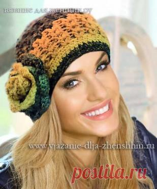 Шапки и береты крючком. Вязание крючком, схемы вязания