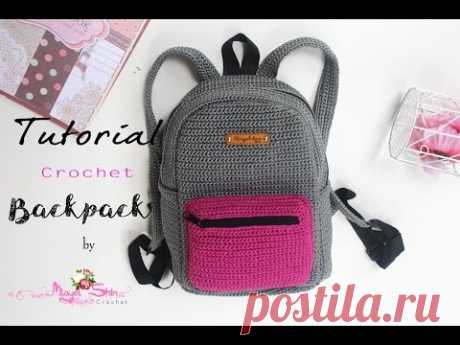 Tutorial crochet backpack || ransel rajut
