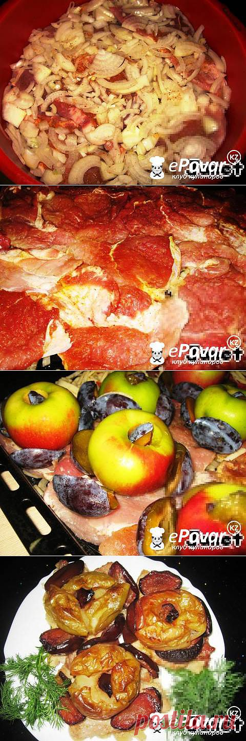Свинина с яблоком и сливами — Рецепт приготовления с фото — Горячие блюда, Блюда из мяса