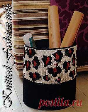 Корзина для мусора - KnittedFashion.info - Модное Вязание