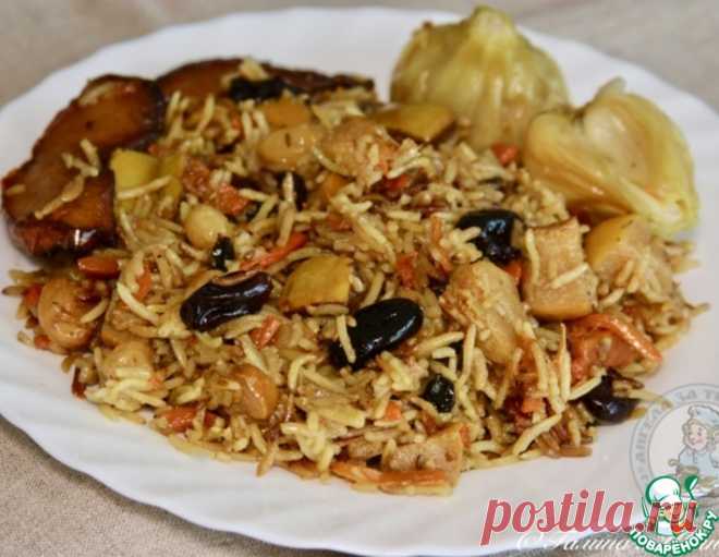 Плов постный с айвой и сухофруктами – кулинарный рецепт