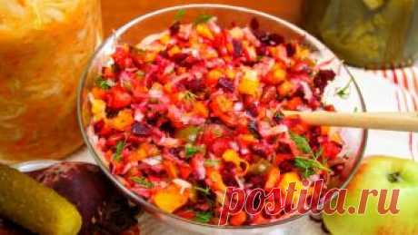 Очень вкусный винегрет на праздничный стол! Простой в приготовлении классический винегрет, который выглядит аппетитно и очень красиво! Красивое и аппетитное блюдо, которое понравится всем и никого не оставит равнодушным за праздничным столом!