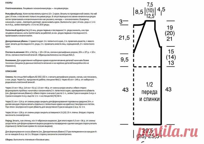 8 летних платьев спицами, с подробным описанием и схемами | Вязание с Paradosik_Handmade | Дзен