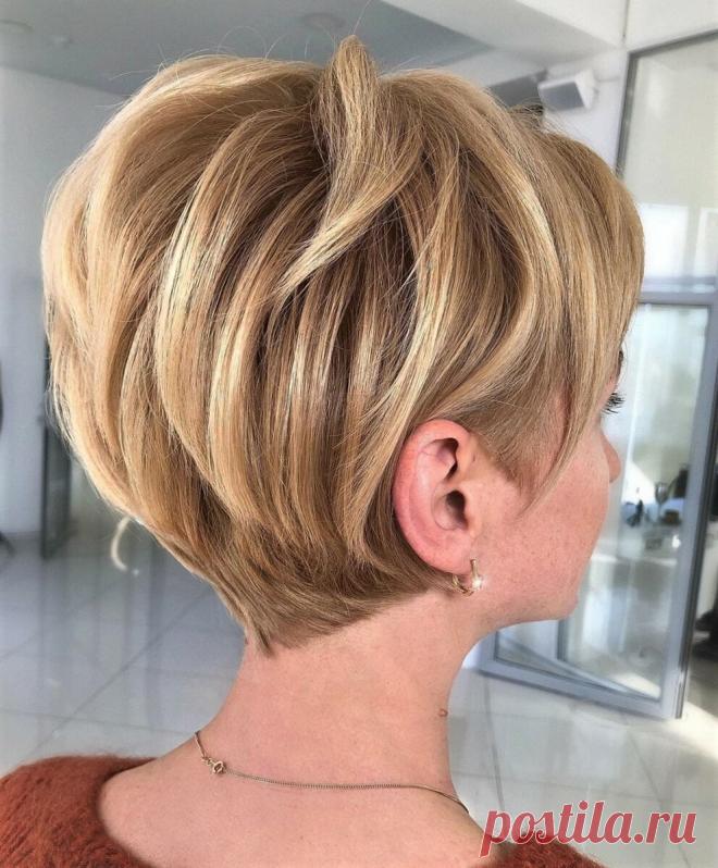 ღСтрижка «Объемный боб»