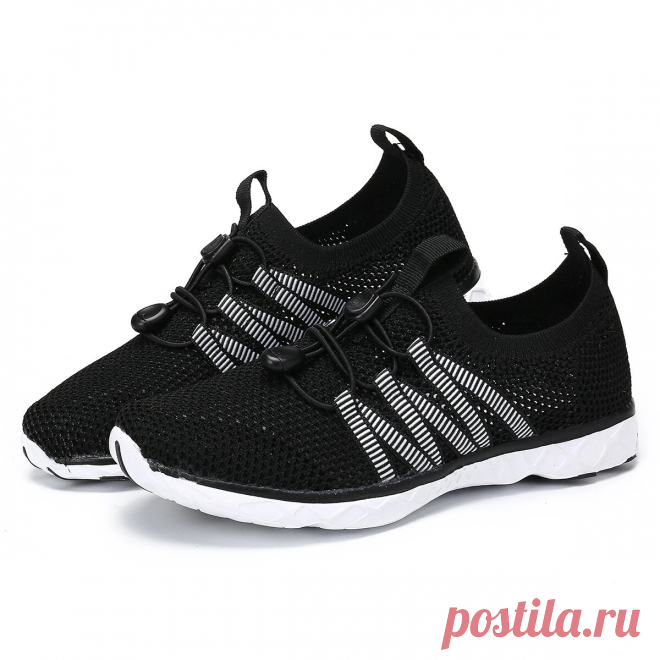 Unisex mesh running shoes lightweight anti-slip quick drying athletic sneakers outdoor camping walking beach shoes Sale - Banggood.com
