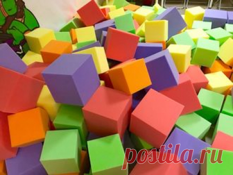 Комплектующие - Кубики для поролоновой ямы,1 м.3