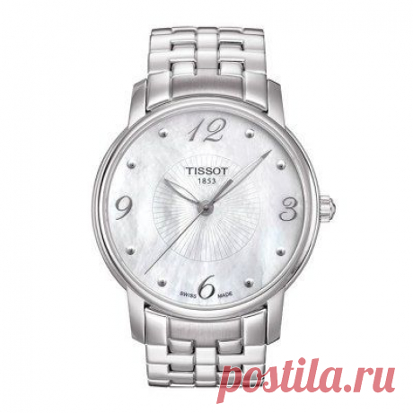 Часы Tissot Lady Round Mother of Pearl Dial Stainless Steel Ladies Watch T0522101111700 / 1034097