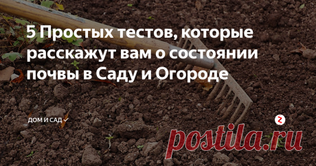 5 Простых тестов, которые расскажут вам о состоянии почвы в Саду и Огороде Эти простые тесты почвы, которые можно сделать самостоятельно,  многое расскажут вам о её здоровье и плодородии. При этом, вам не понадобиться специальных инструментов или реагентов. Результаты подскажут вам, как улучшить состояние почвы и ваш урожай.

