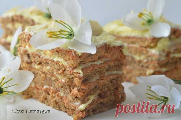 MY FOOD или проверено Лизой: Воздушное миндальное пирожное с ванильным ароматом. Автор: Елизавета Лазарева