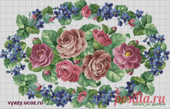 Венок из цветов.
