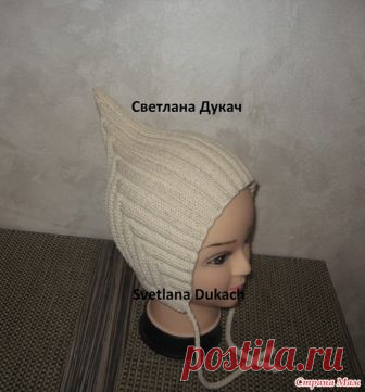 . Шапочка ЭЛЬФ и Манишка платочной вязкой - Вязание - Страна Мам