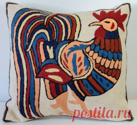 Kashmir Woolen Threads Cushion Covers- 16×16 Standard Size – GingerBandar