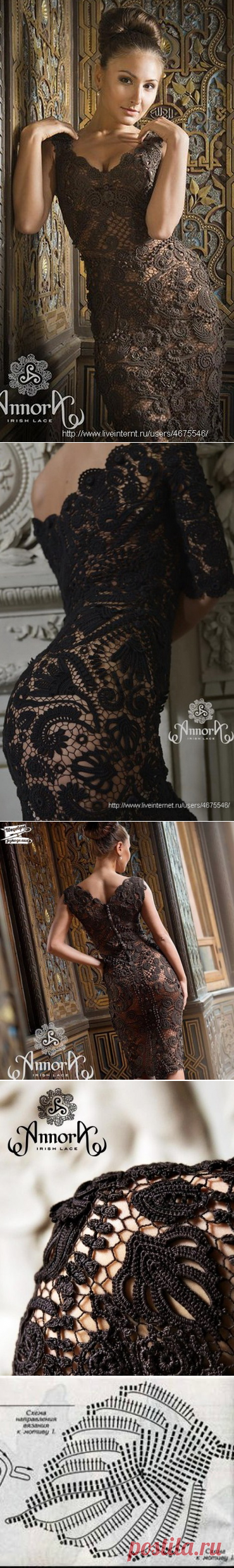 Irish crochet &: IRISH LACE DRESS ... ПЛАТЬЕ ИРЛАНДИЯ