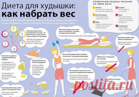 Как набрать вес, как поправиться, потолстеть (диета наоборот)
Как набрать вес? У многих вопрос вызывает недоумение, но иногда требуется и поправиться. Какие продукты надо есть, чтобы потолстеть, значения спорта, коктели