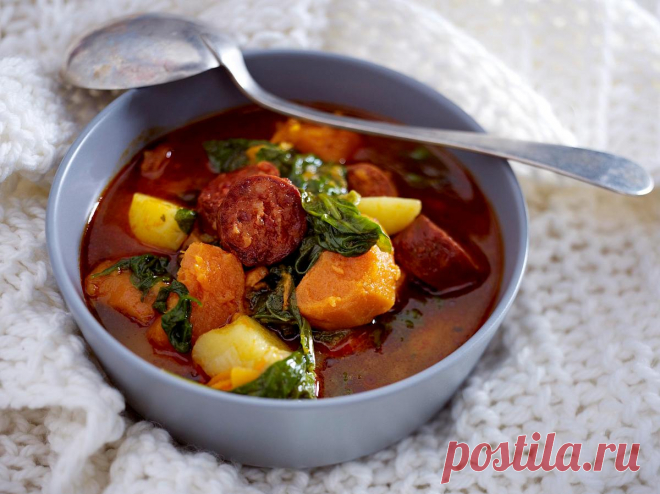 Portugiesische Kartoffelsuppe mit Chorizo Rezept | LECKER