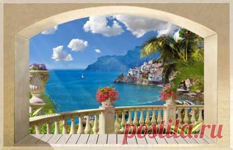 Paesaggi  trompe l'oeil Trompe l'oeil di alta qualità disponibili in varie misure.