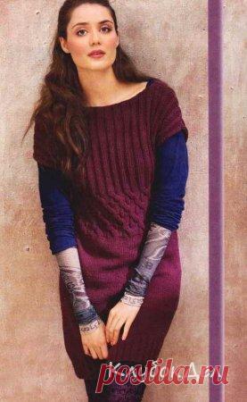 Туника с косами на талии