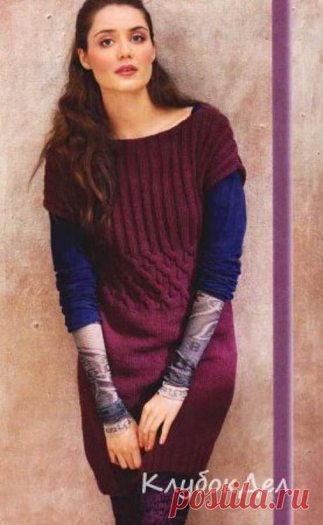 Туника с косами на талии