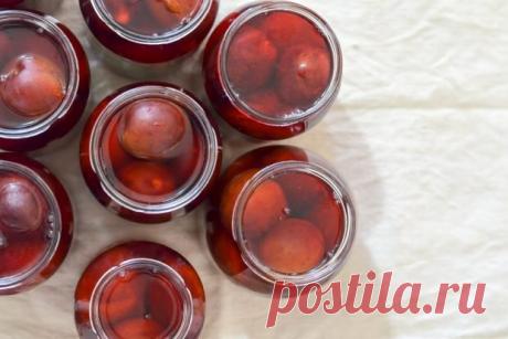 Компот на зиму из целой сливы — Домашние заботы