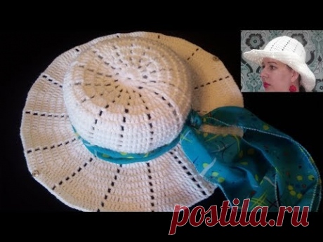 COMO HACER SOMBRERO TEJIDO - YouTube