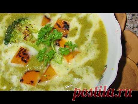 ▶ Тыква. Крем-суп с брокколи и картофелем. - YouTube