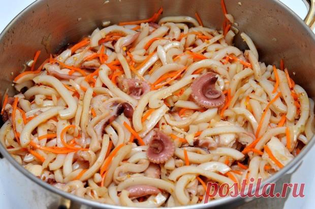 Морской «Хе» с осьминогами и кальмарами, рецепт с фото Блюдо для любителей и почитателей морепродуктов.