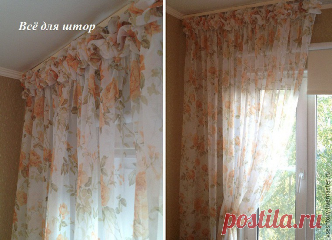 Как быстро сшить шторы с буфами
