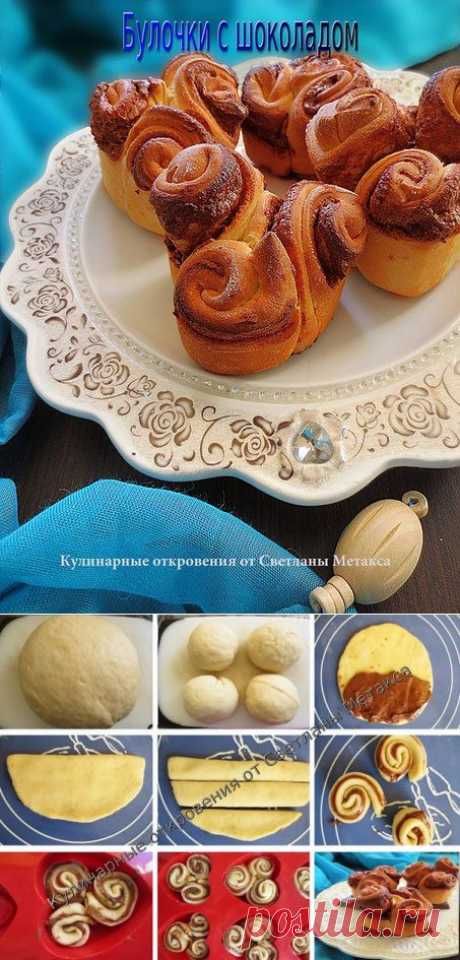 Булочки с шоколадом