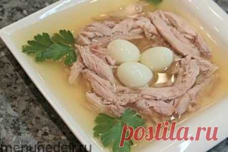 Пасхальное заливное из индейки