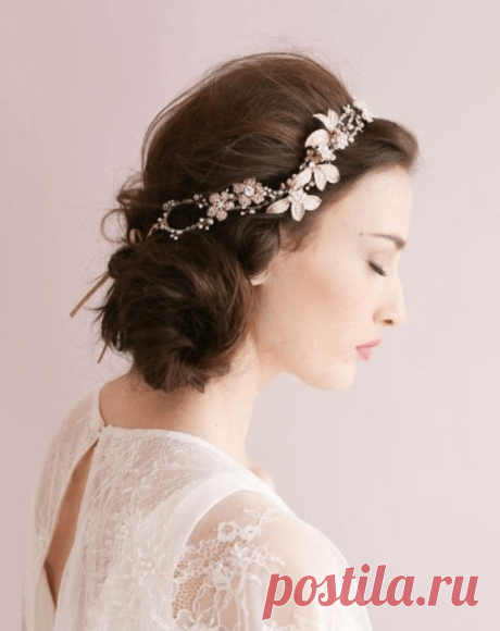 Свадебные прически с диадемой - фото