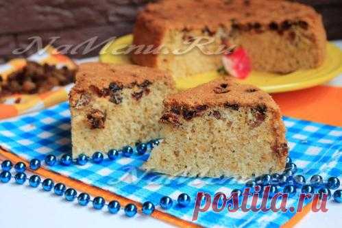 Бисквит с изюмом, рецепт